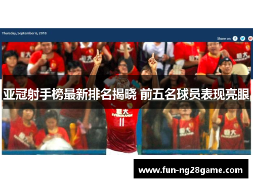 亚冠射手榜最新排名揭晓 前五名球员表现亮眼