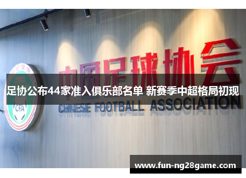 足协公布44家准入俱乐部名单 新赛季中超格局初现